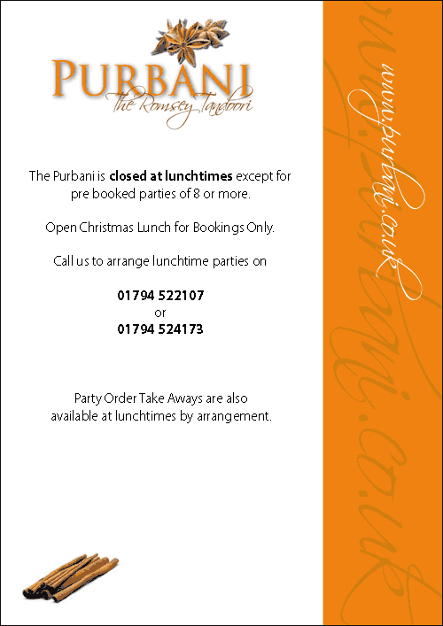 Lunch Menu